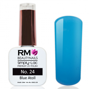 UV Polish Simply Lac Ocean See Water Blue Blau Dunkelblau RM Beautynails